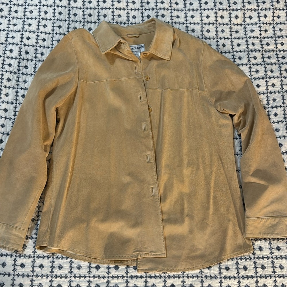 Pendleton Leather suede shacket, fits like small